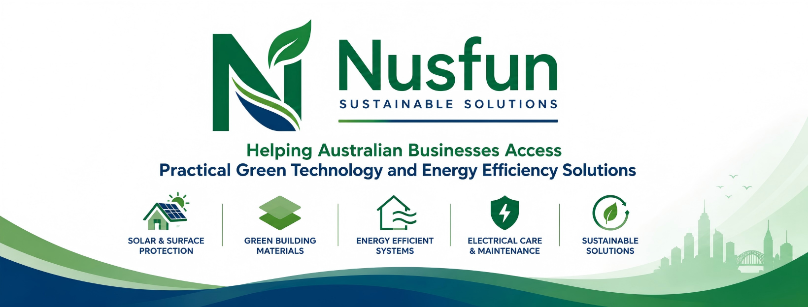 Nusfun Sustainable Solutions corporate banner